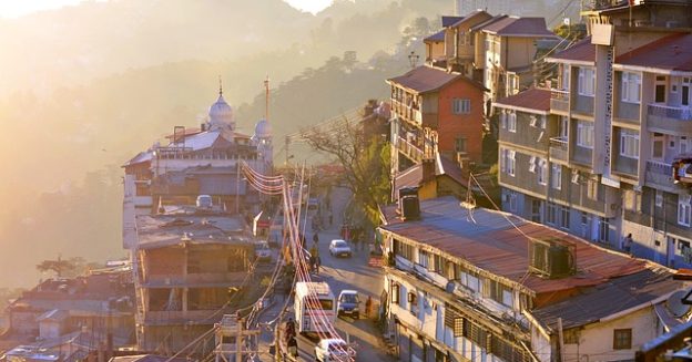 shimla, city, mountains, sunset, sunrise, buildings, houses, nature, fog, haze, town, urban, travel, tourism, himachal pradesh, himachal, india, shimla, shimla, shimla, shimla, shimla, himachal pradesh